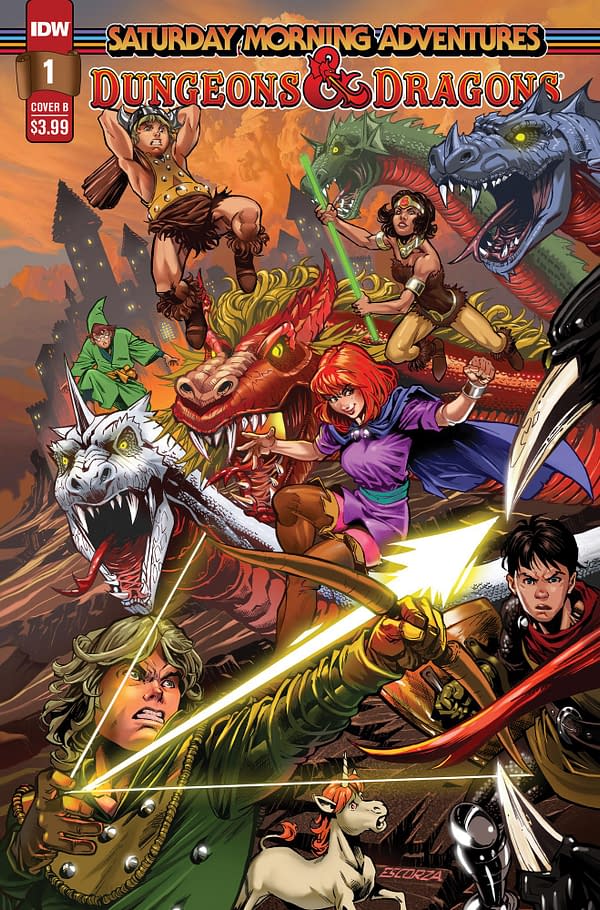 Cover image for Dungeons & Dragons: Saturday Morning Adventures II #1 Variant B (Escorzas)