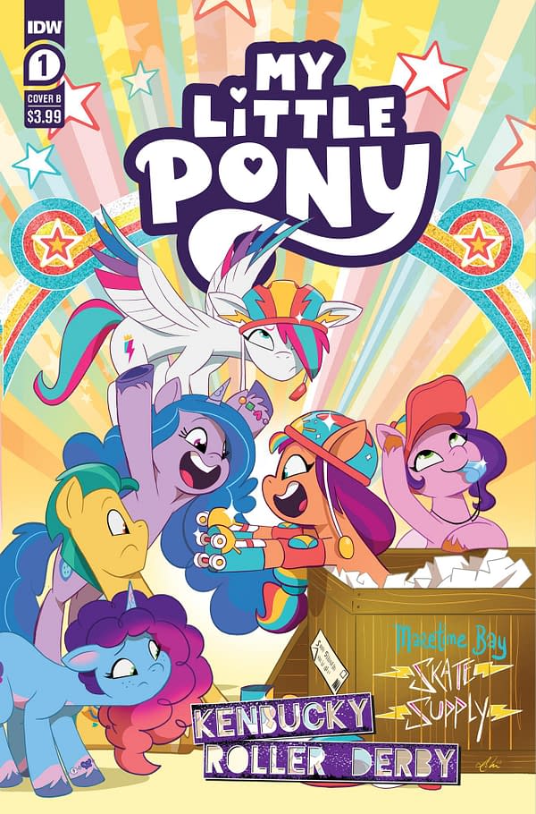 Cover image for My Little Pony: Kenbucky Roller Derby #1 Variant B (Mebberson)