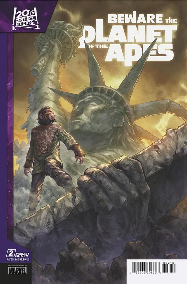 Cover image for BEWARE THE PLANET OF THE APES 2 ALAN QUAH VARIANT