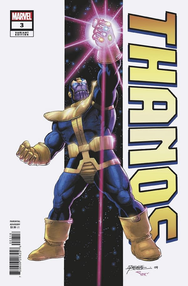 Cover image for THANOS 3 GEORGE PEREZ VARIANT