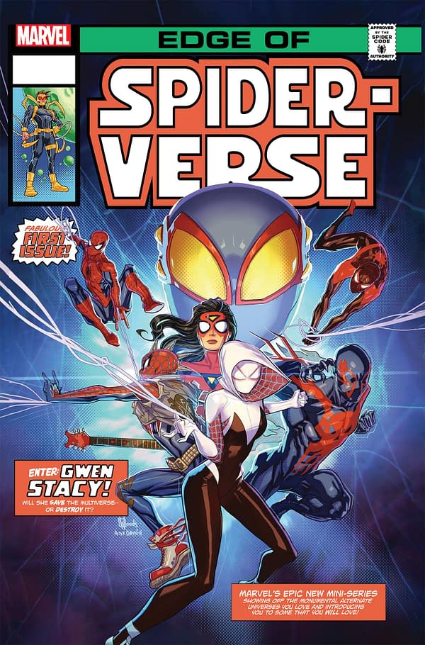 Cover image for EDGE OF SPIDER-VERSE 1 PETE WOODS HOMAGE VARIANT