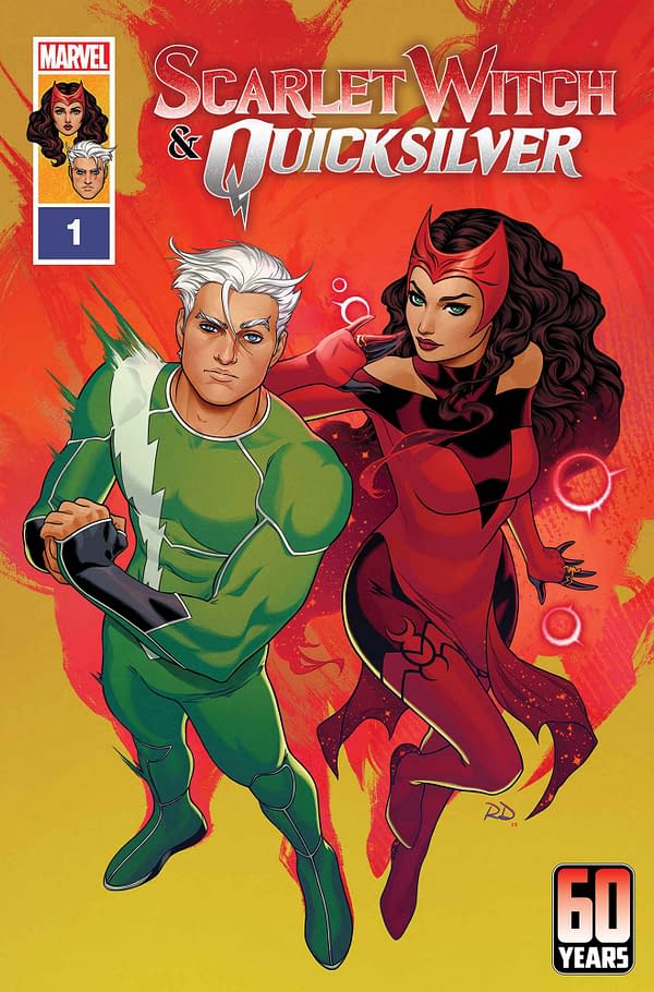 Cover image for SCARLET WITCH AND QUICKSILVER #1 RUSSELL DAUTERMAN COVER