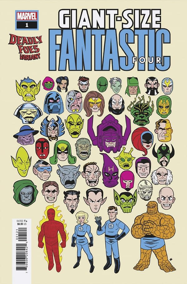 Cover image for GIANT-SIZE FANTASTIC FOUR 1 DAVE BARDIN DEADLY FOES VARIANT