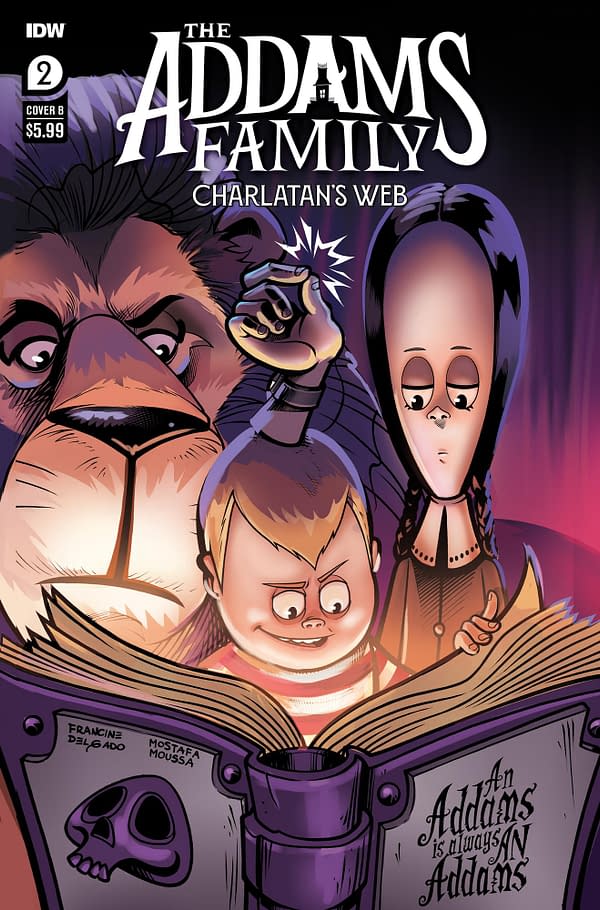 Cover image for The Addams Family: Charlatan's Web #2 Variant B (Delgado)