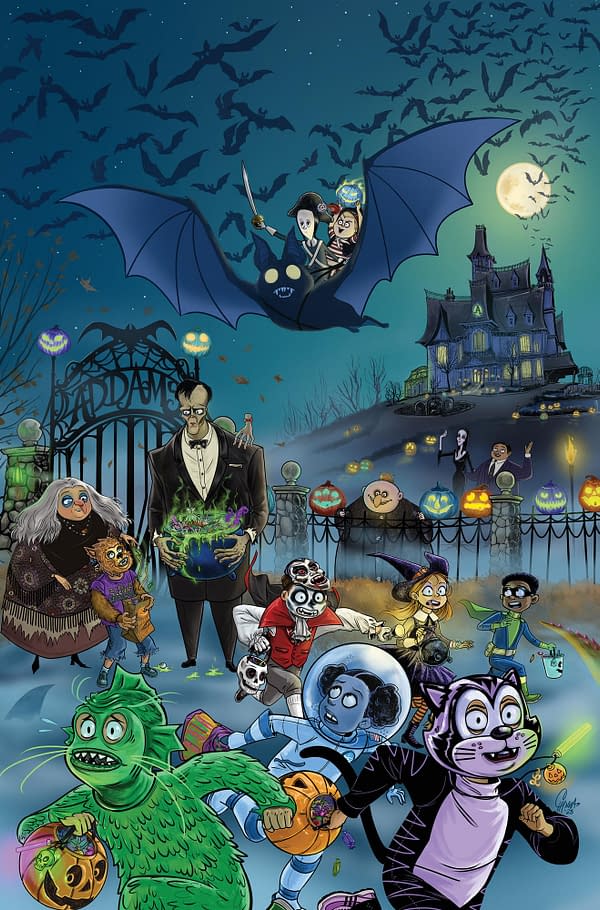 Cover image for The Addams Family: Charlatan's Web #2 Variant RI (10) (Clugston Flores Full Art)