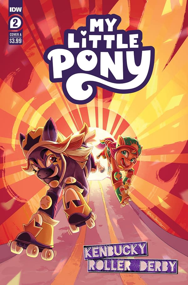 Cover image for MY LITTLE PONY: KENTUCKY ROLLER DERBY #2 NATALIE HAINES COVER