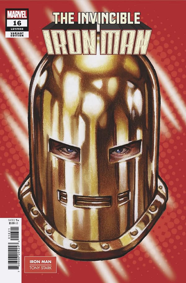 Cover image for INVINCIBLE IRON MAN #16 MARK BROOKS HEADSHOT VARIANT [FHX]