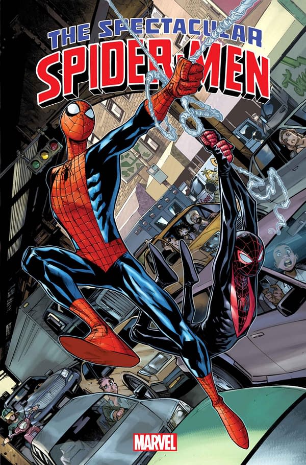 Cover image for SPECTACULAR SPIDER-MEN #1 HUMBERTO RAMOS COVER