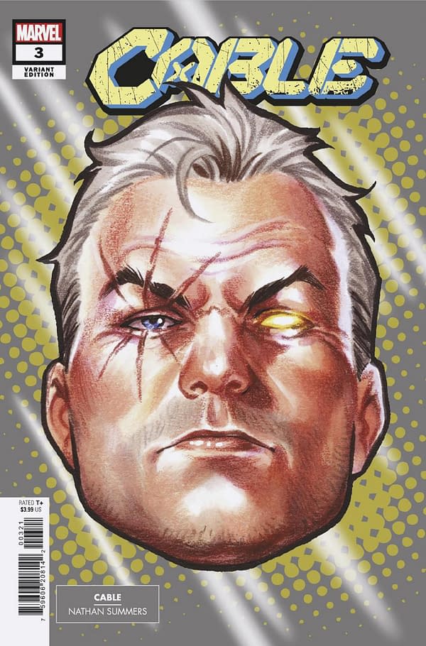 Cover image for CABLE #3 MARK BROOKS HEADSHOT VARIANT [FHX]