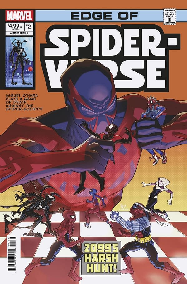 Cover image for EDGE OF SPIDER-VERSE #2 PETE WOODS HOMAGE VARIANT