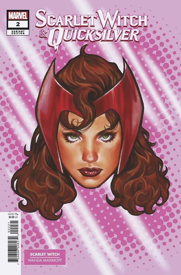 Cover image for SCARLET WITCH & QUICKSILVER #2 MARK BROOKS HEADSHOT VARIANT