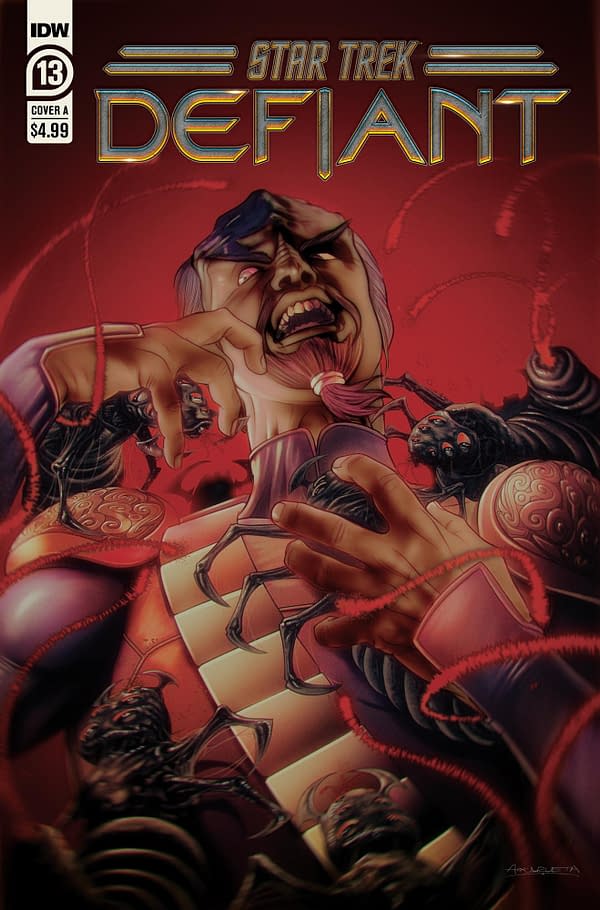 Cover image for STAR TREK: DEFIANT #13 ANGEL UNZUETA COVER