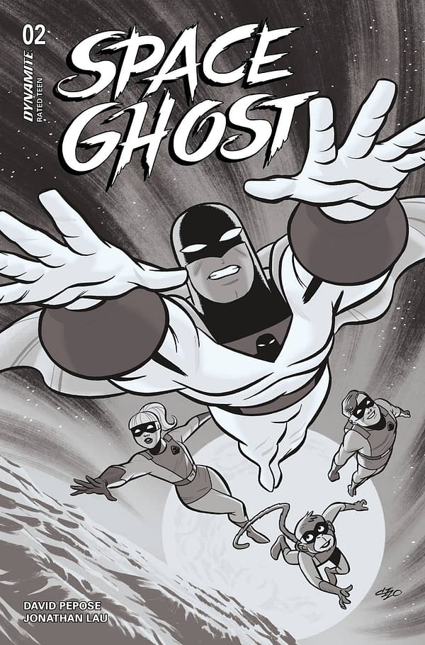 Cover image for SPACE GHOST #2 CVR O 20 COPY INCV CHO B&W