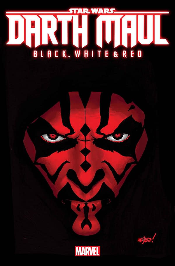 Cover image for STAR WARS: DARTH MAUL - BLACK, WHITE & RED #1 DAVID MARQUEZ VARIANT