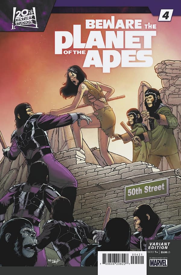 Cover image for BEWARE THE PLANET OF THE APES #4 RAMON ROSANAS VARIANT