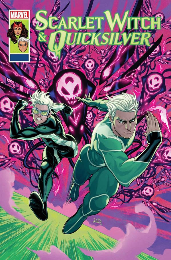 Cover image for SCARLET WITCH AND QUICKSILVER #3 RUSSELL DAUTERMAN COVER