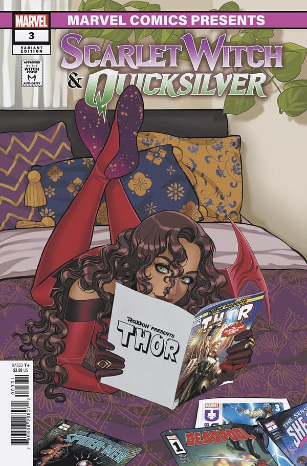 Cover image for SCARLET WITCH & QUICKSILVER #3 ROMY JONES MARVEL COMICS PRESENTS VARIANT