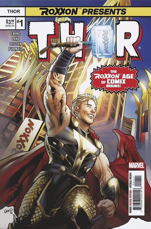Cover image for ROXXON PRESENTS: THOR #1 GREG LAND COVER