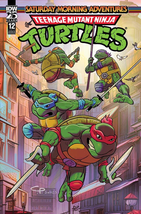 Cover image for Teenage Mutant Ninja Turtles: Saturday Morning Adventures #12 Variant B (Smith)