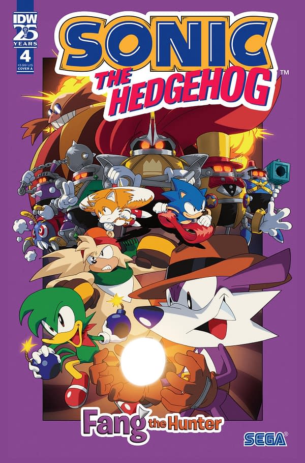 Cover image for SONIC THE HEDGEHOG: FANG THE HUNTER #4 AARON HAMMERSTROM COVER