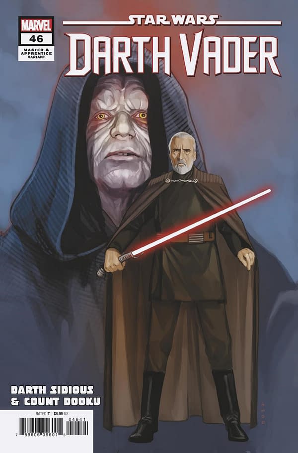 Cover image for STAR WARS: DARTH VADER #46 PHIL NOTO DARTH SIDIOUS & COUNT DOOKU MASTER & APPREN TICE VARIANT