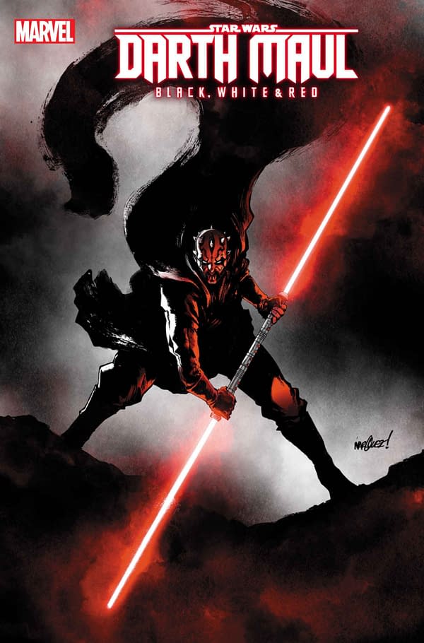 Cover image for STAR WARS: DARTH MAUL - BLACK, WHITE & RED #3 DAVID MARQUEZ VARIANT