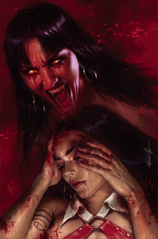 Cover image for VAMPIRELLA DARK REFLECTIONS #1 CVR G PARRILLO FOIL VIRGIN (C