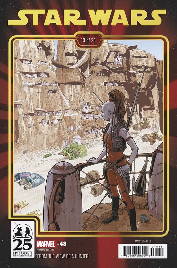 Cover for STAR WARS #48 CHRIS SPROUSE THE PHANTOM MENACE 25TH ANNIVERSARY VARIANT