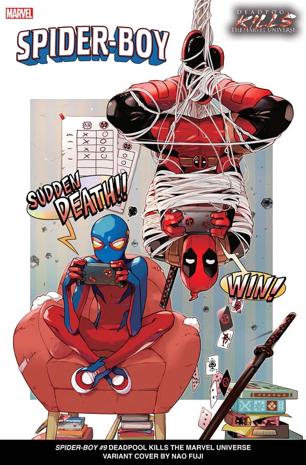 Cover image for SPIDER-BOY #9 NAO FUJI DEADPOOL KILLS THE MARVEL UNIVERSE VARIANT