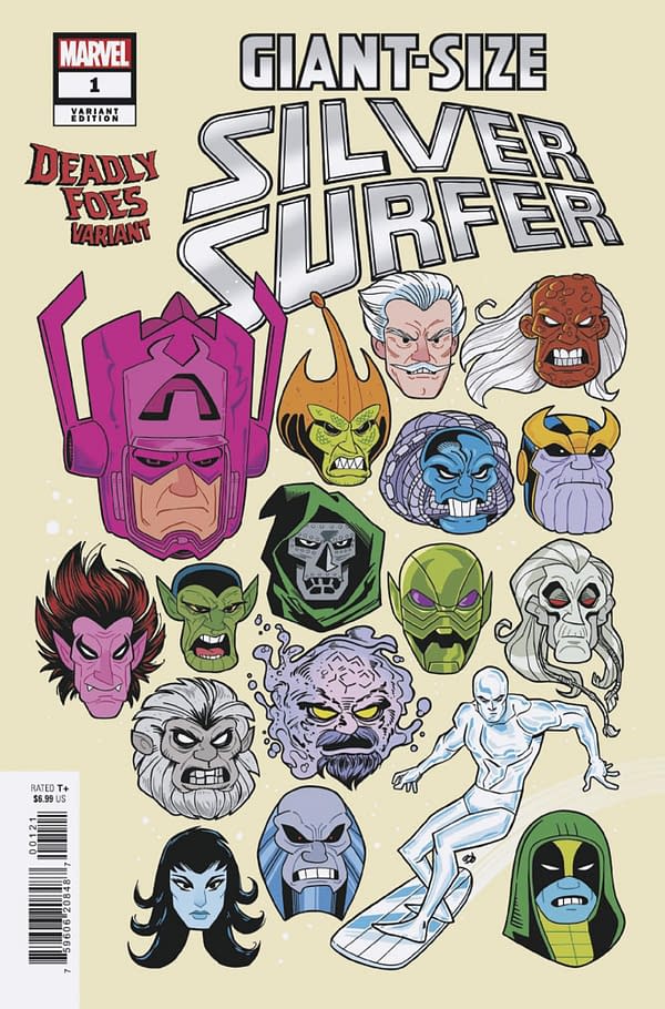 Cover image for GIANT-SIZE SILVER SURFER #1 DAVE BARDIN DEADLY FOES VARIANT