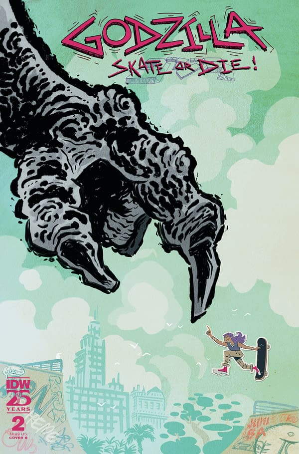Cover image for Godzilla: Skate or Die #2 Variant B (Ba)