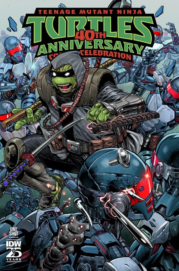 Cover image for Teenage Mutant Ninja Turtles: 40th Anniversary Comics Celebration Variant RI (10) (Escorzas)