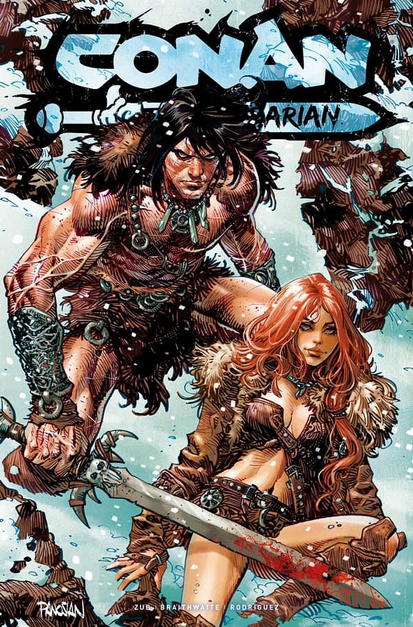 Cover image for CONAN BARBARIAN #13 SDCC EXC FOIL PANOSIAN (MR)