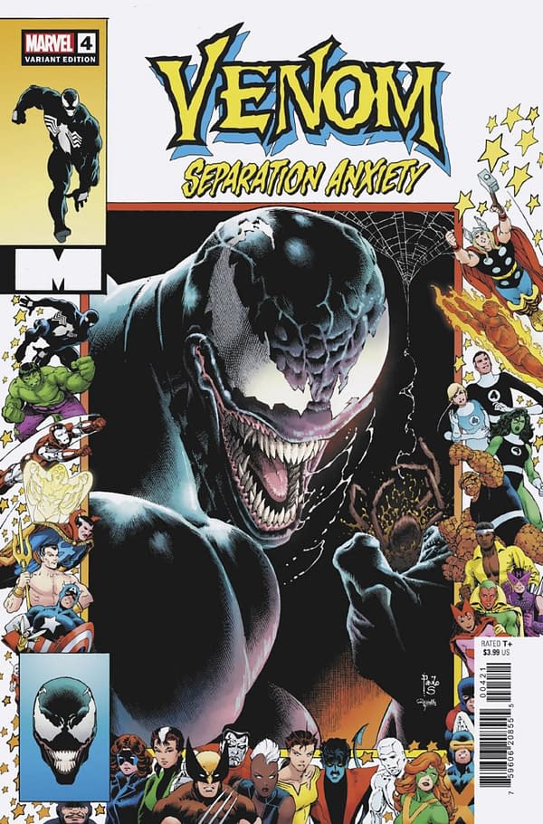 Cover image for VENOM: SEPARATION ANXIETY #4 PAULO SIQUEIRA HOMAGE VARIANT