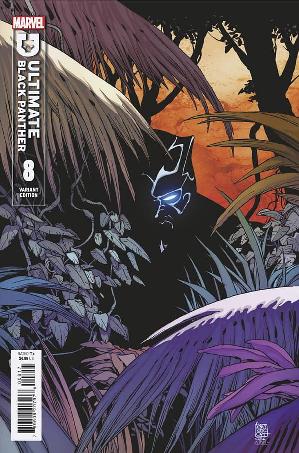 Cover image for ULTIMATE BLACK PANTHER #8 GIUSEPPE CAMUNCOLI VARIANT