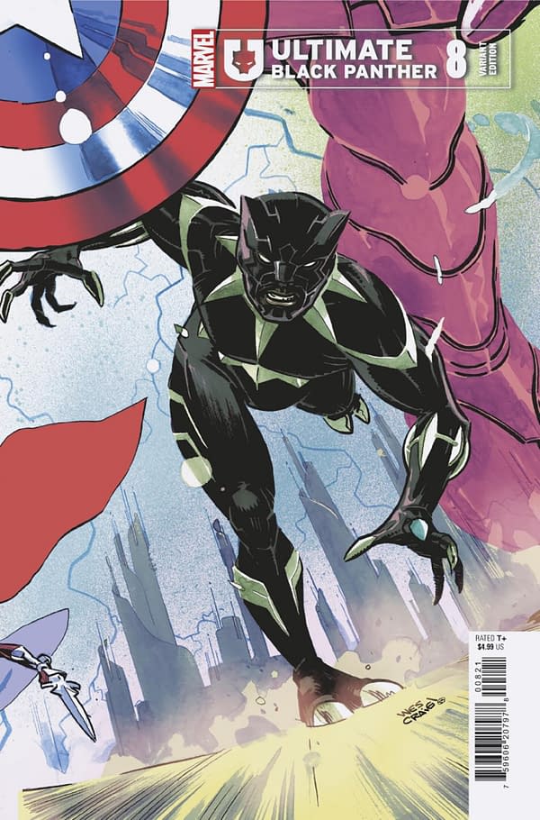 Cover image for ULTIMATE BLACK PANTHER #8 WES CRAIG CONNECTING VARIANT