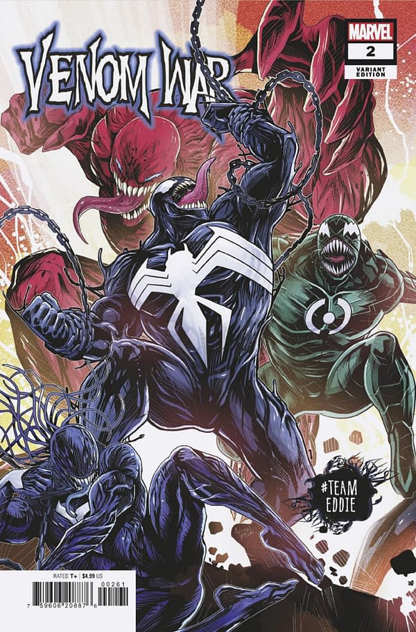 Cover image for VENOM WAR #2 LUCIANO VECCHIO TEAM EDDIE VARIANT [VW]