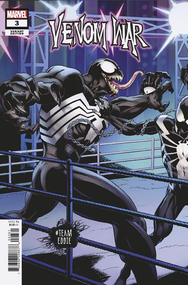 Cover image for VENOM WAR #3 MARK BAGLEY TEAM EDDIE VARIANT [VW]