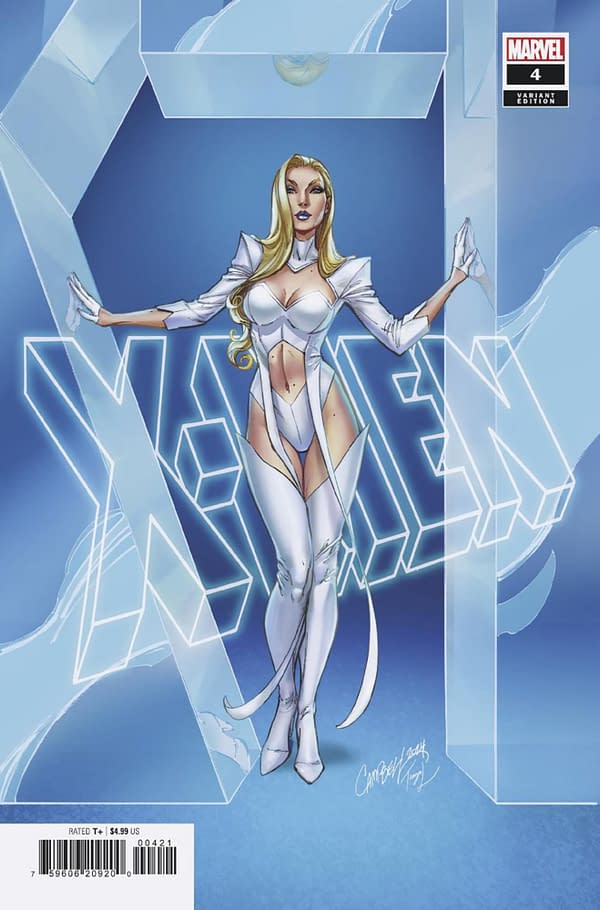 Cover image for X-MEN #4 J. SCOTT CAMPBELL EMMA FROST VARIANT