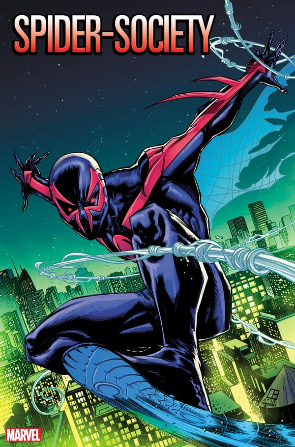 Cover image for SPIDER-SOCIETY #2 MARCELO FERREIRA SPIDER-MAN 2099 VARIANT