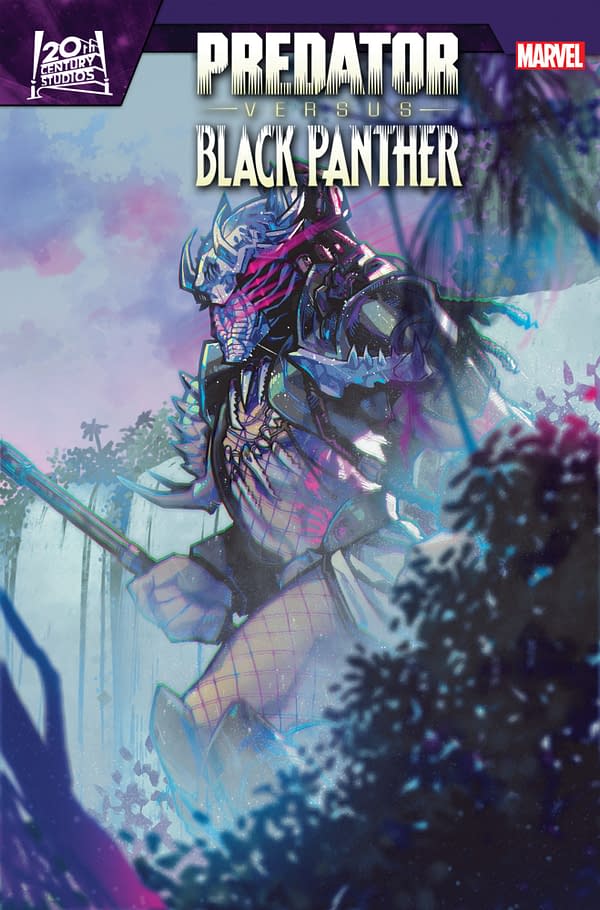 Cover image for PREDATOR VS. BLACK PANTHER #2 ROSE BESCH VARIANT