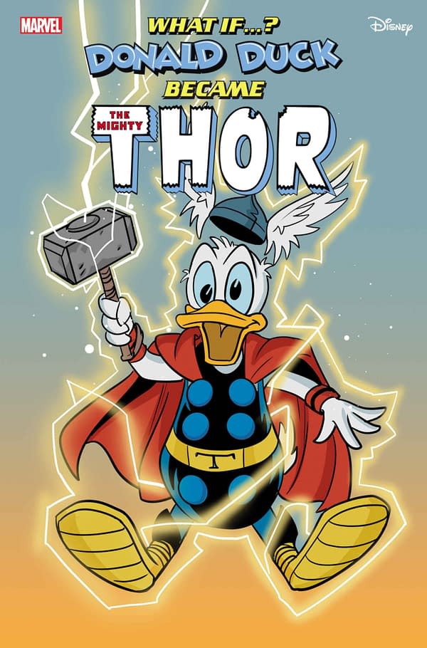 Cover image for MARVEL & DISNEY: WHAT IF...? DONALD DUCK BECAME THOR #1 PHIL NOTO DONALD DUCK TH OR VARIANT