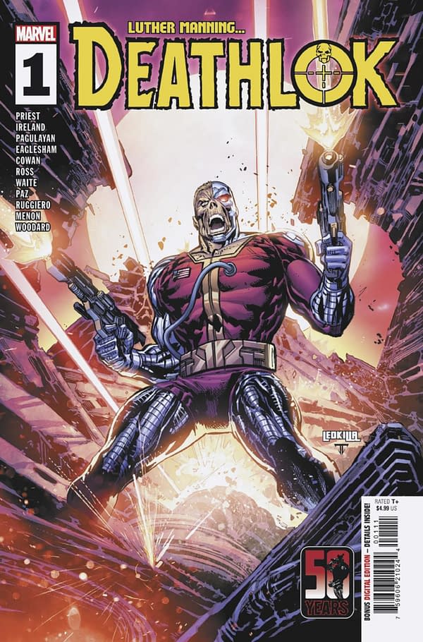 Cover image for DEATHLOK 50TH ANNIVERSARY SPECIAL #1 KEN LASHLEY COVER