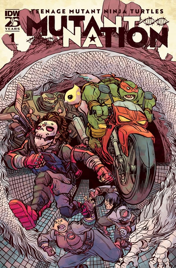 Cover image for Teenage Mutant Ninja Turtles: Mutant Nation #1 Variant RI (10) (Lonergan)