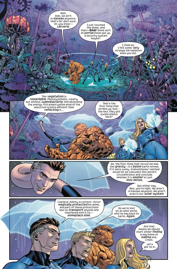 Interior preview page from FANTASTIC FOUR #25 JOSHUA CASSARA COVER