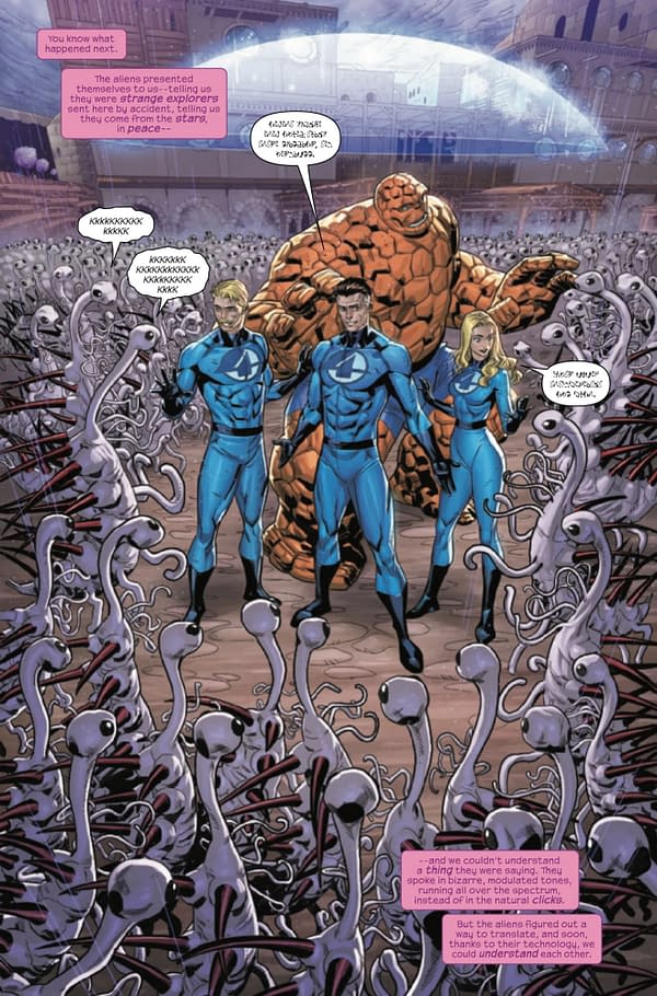 Interior preview page from FANTASTIC FOUR #25 JOSHUA CASSARA COVER