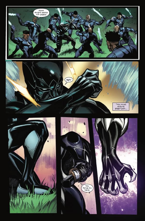 Interior preview page from ULTIMATE BLACK PANTHER #8 STEFANO CASELLI COVER