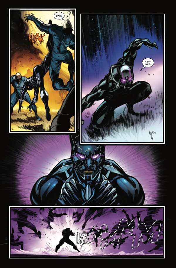 Interior preview page from ULTIMATE BLACK PANTHER #8 STEFANO CASELLI COVER