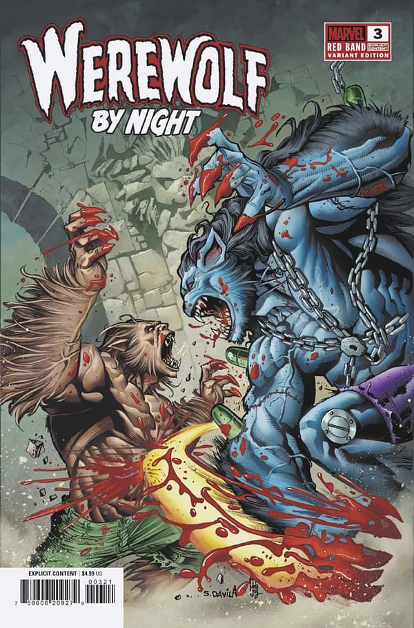 Cover image for WEREWOLF BY NIGHT: RED BAND #3 SERGIO DAVILA VARIANT [POLYBAGGED]