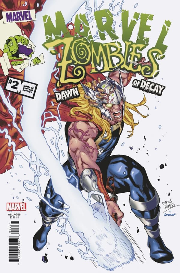 Cover image for MARVEL ZOMBIES: DAWN OF DECAY #2 CARLOS GOMEZ HOMAGE VARIANT